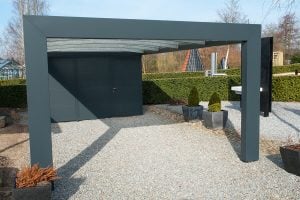 Modern carport car garage parking